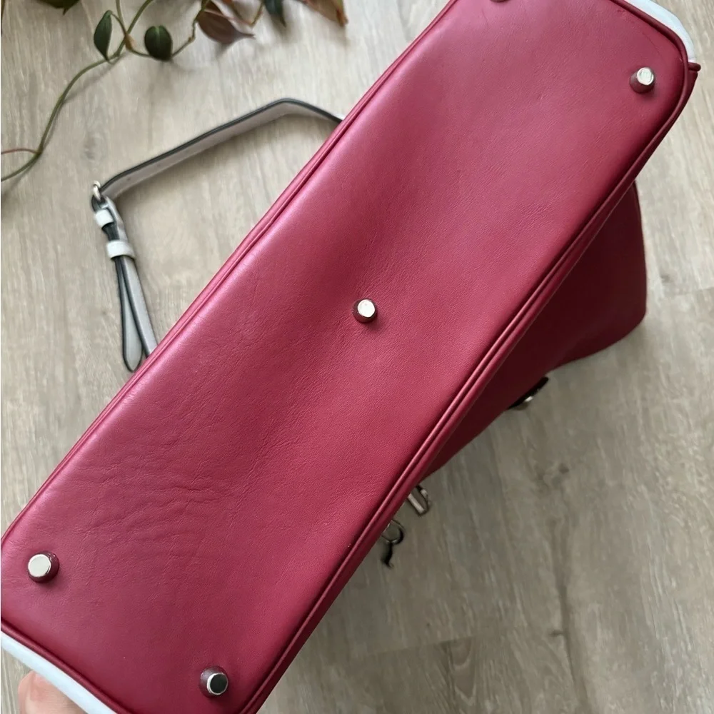 Christian Dior Diorissimo multicolor bag Red White Cream RARE authentic